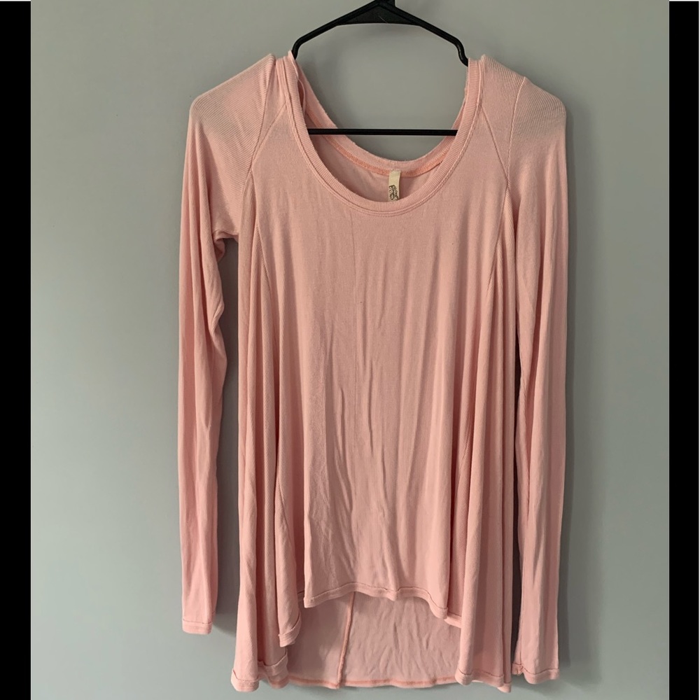 Free People January Flowy Ribbed Tee Size S